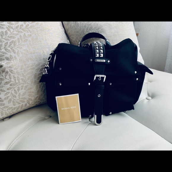 Sold NEW Michael Kors Black Stud Backpack - Picture 8 of 8
